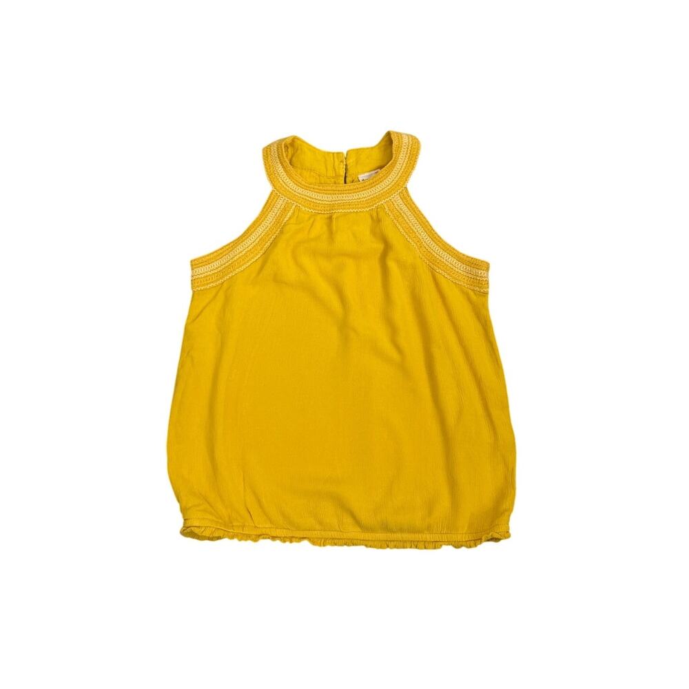 Abercrombie & Fitch Kids Yellow High Neck Loose Fit Tank Top Size Youth 13/14
